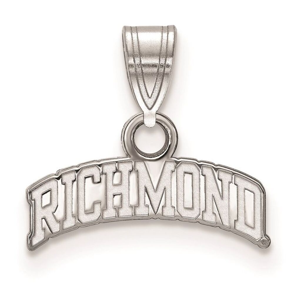 14K White Gold University of Richmond Small Script Pendant